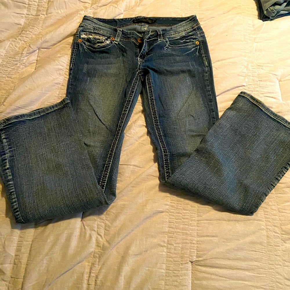 Twentyone Black Jeans rue21 size 11/12R Boot cut